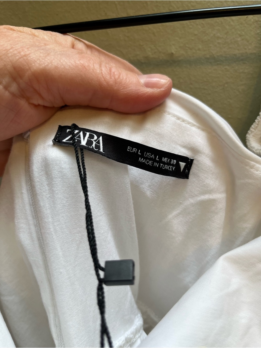 Zara White Square-Neck Puff Sleeve Maxi Dress -size large - Picture 11 of 15